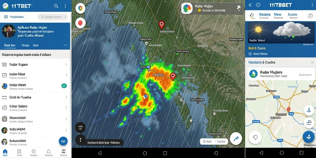 Antarmuka 11TBET menampilkan radar hujan dengan akurasi tinggi.