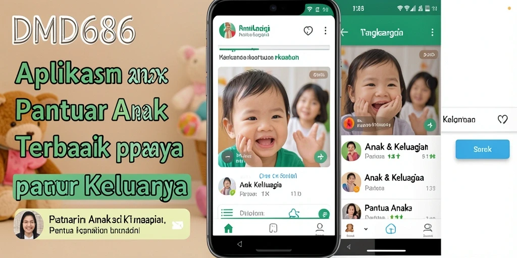Tampilan antarmuka DMD686 yang intuitif untuk memantau anak.