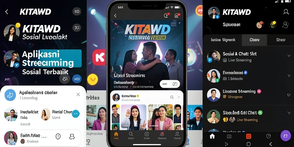 Antarmuka KITAWD yang rapi untuk Live Streaming.