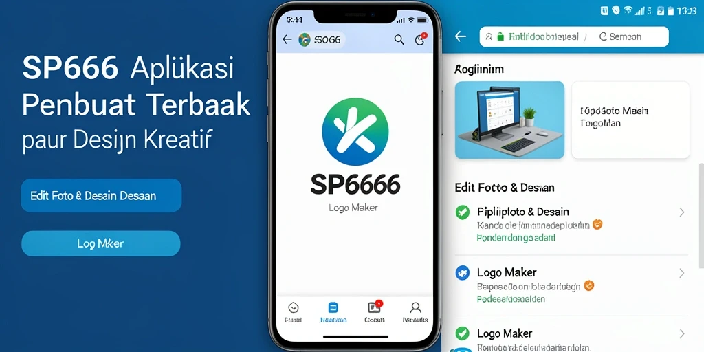 Antarmuka SP666 yang intuitif memudahkan pembuatan logo secara cepat.