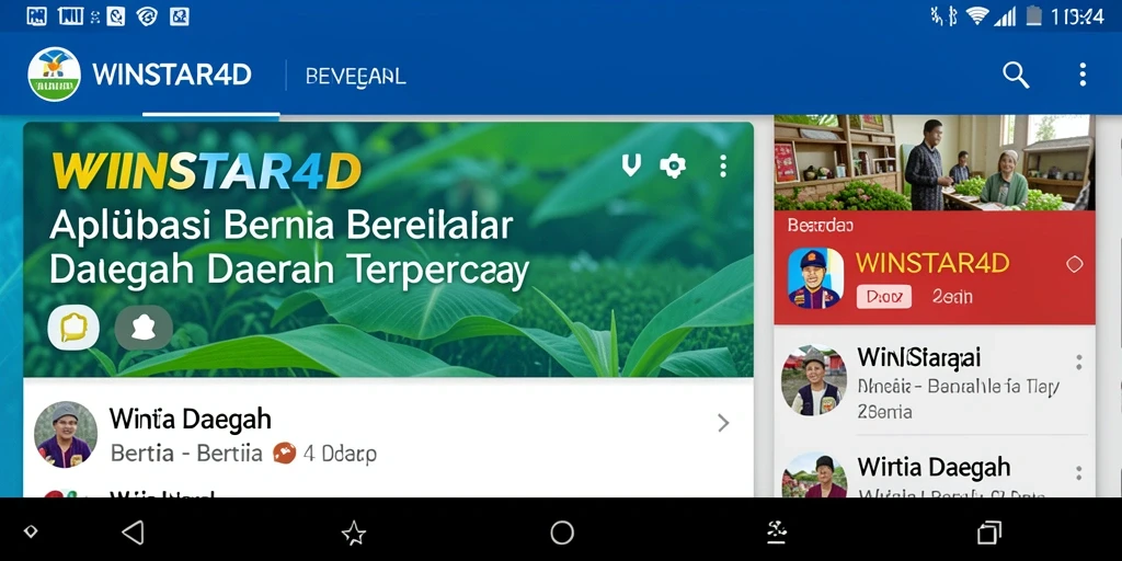 Tampilan antarmuka WINSTAR4D yang informatif dan mudah digunakan.